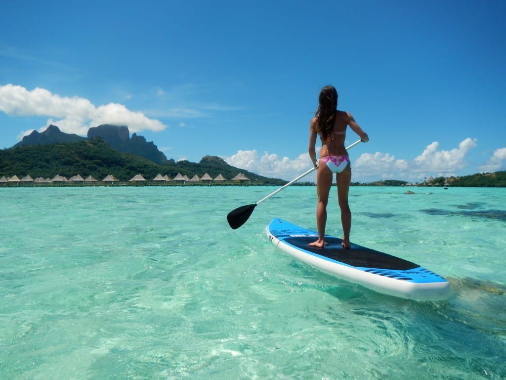 paddling in bora bora the most breathtakingly gorgeous water in the world