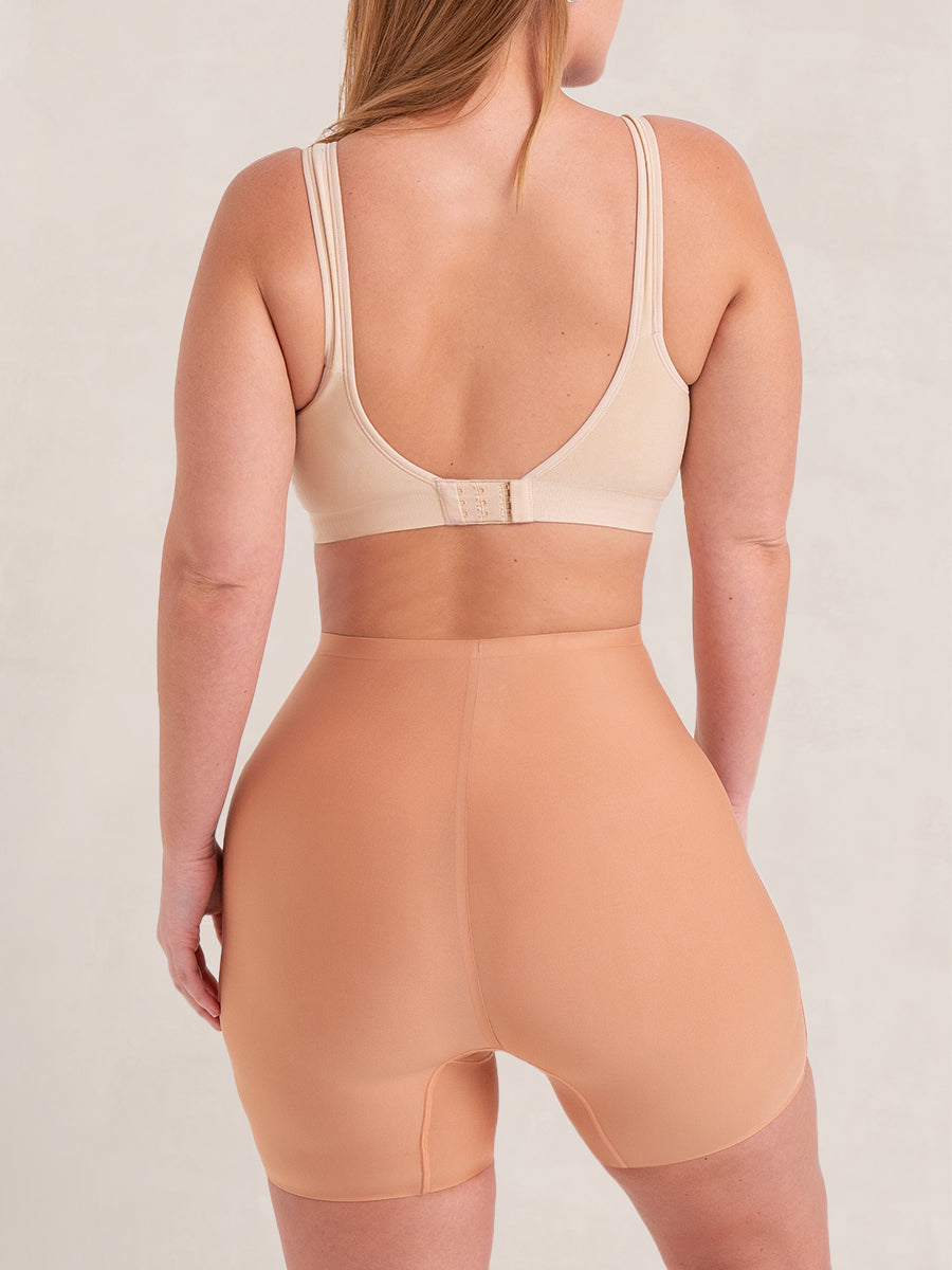 Mid-Waist Short No visible lines, no seams, just buttery-soft fabric that hugs your curves