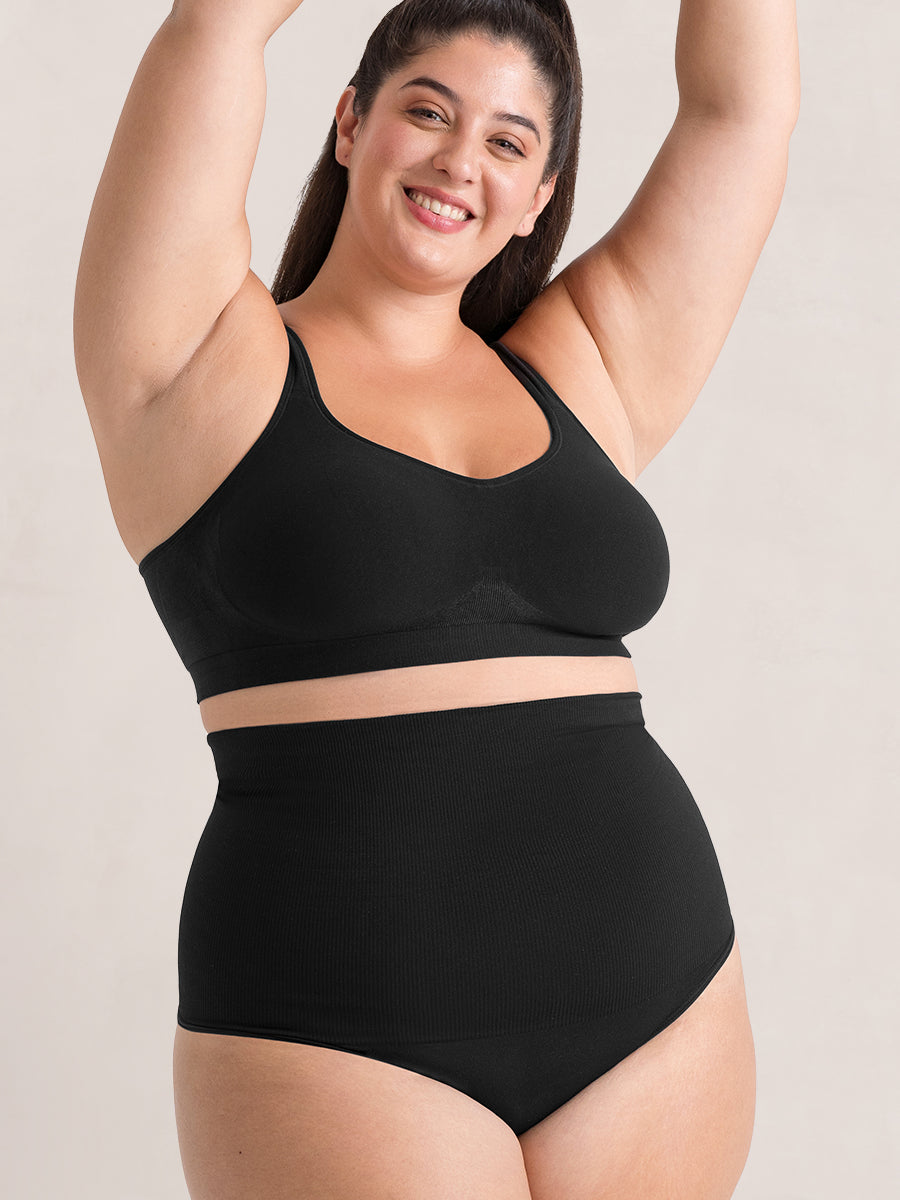 Plus size High-Waisted Shaper Thong