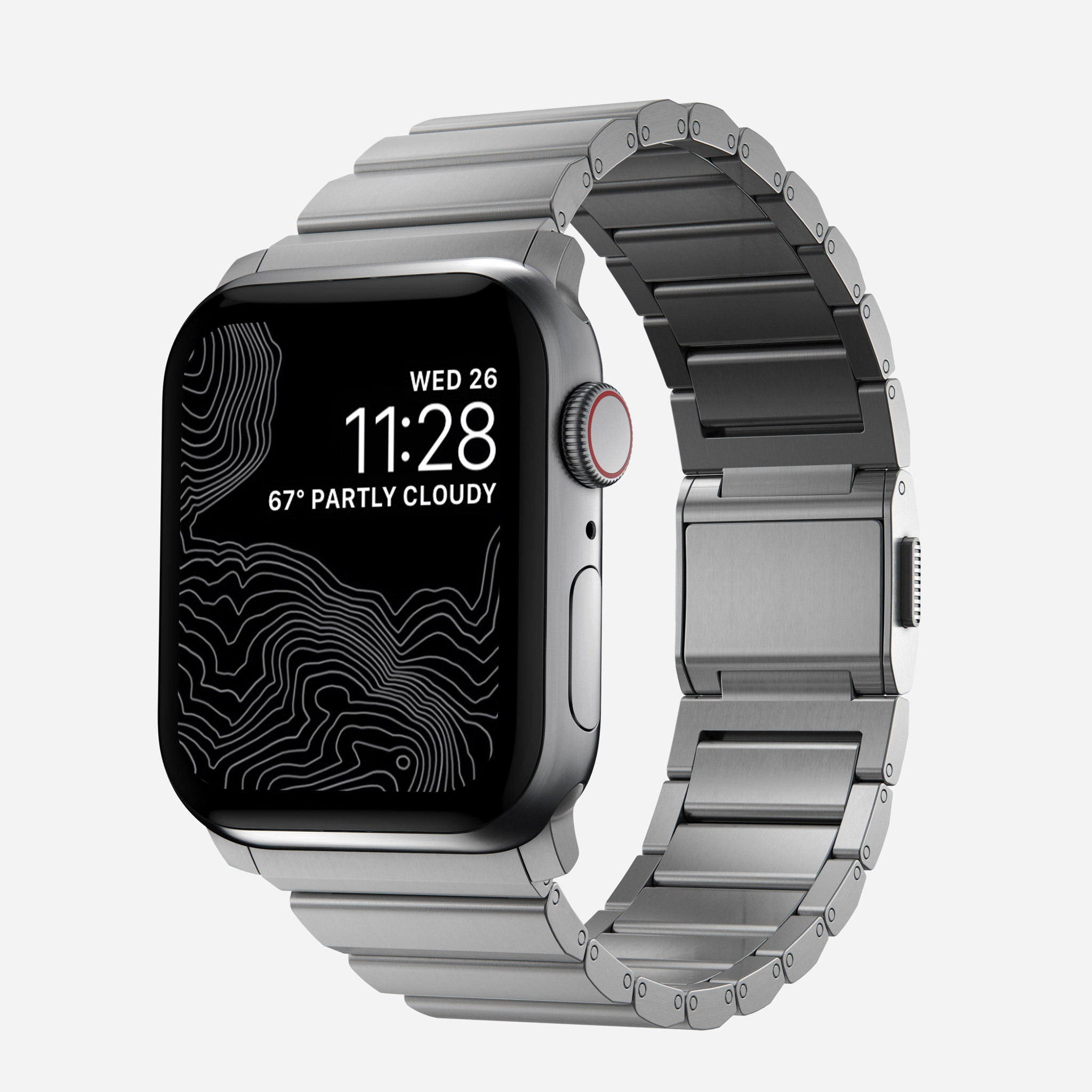 Titanium Apple Watch Band, Silver Hardware | NOMAD®