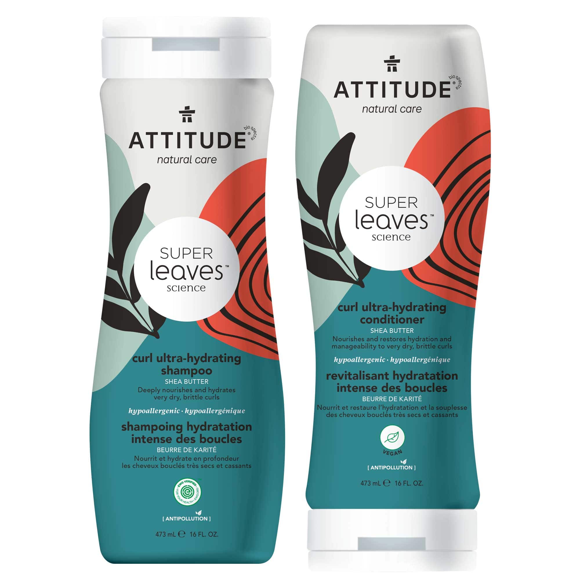 Attitude Curl Ultra-Hydrating Shea Butter Shampoo 16 fl. oz