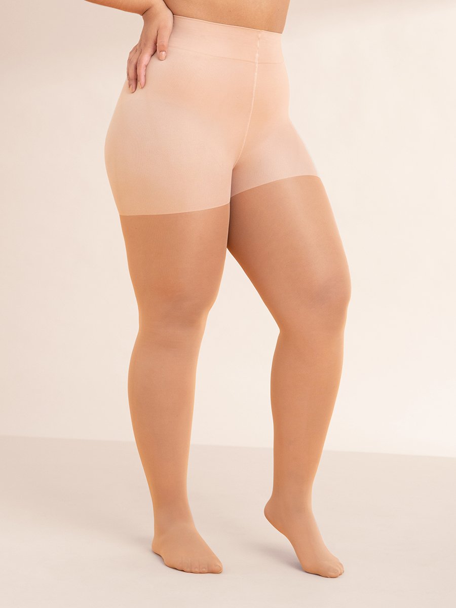 Shaping tights Latte plus size