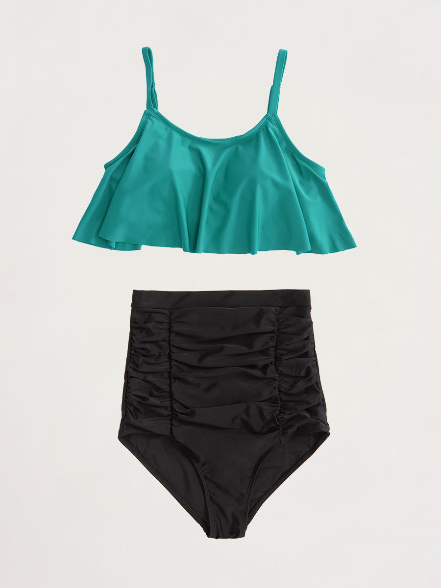 Bundle Shapermint Essentials - 1 Bikini Bottom + 1 Ruffled Bikini Top
