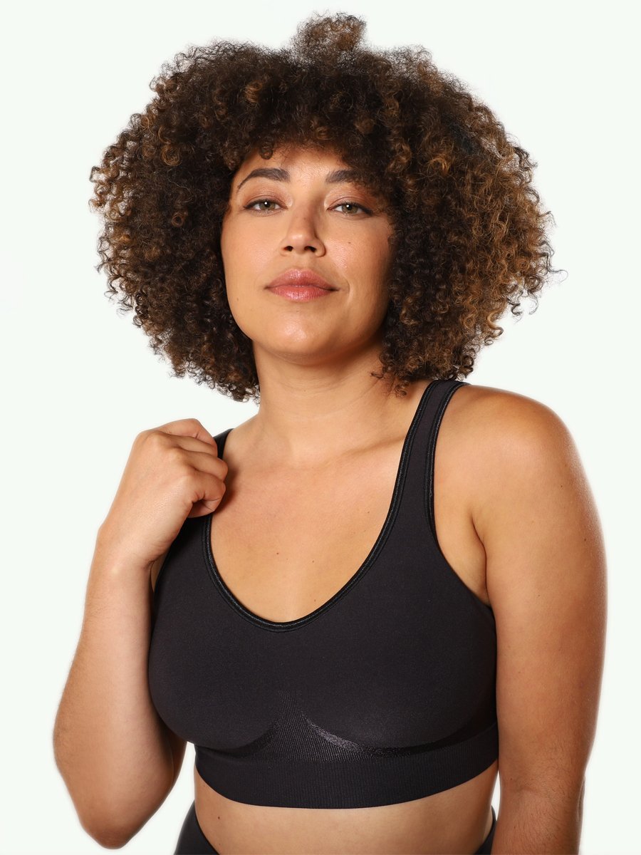 Bali Black Shaping Wirefree Bra for natural shape