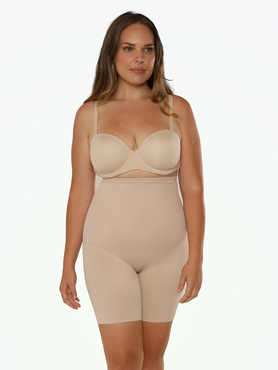 Miraclesuit Flexible Fit Plus High Waisted Thigh Slimmer beige