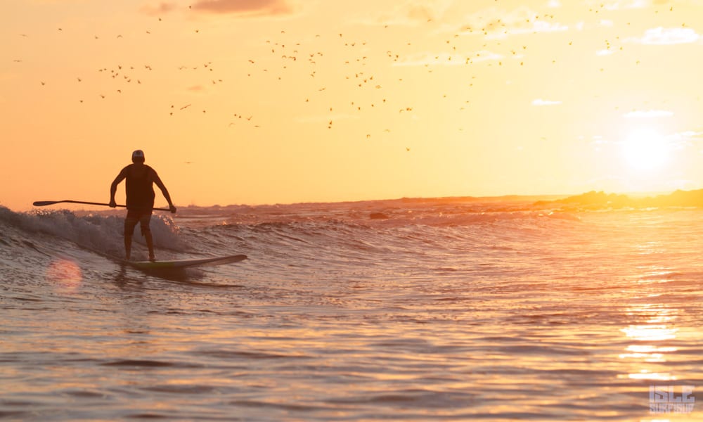 sunset paddle boarding session on a versa sayulita meico