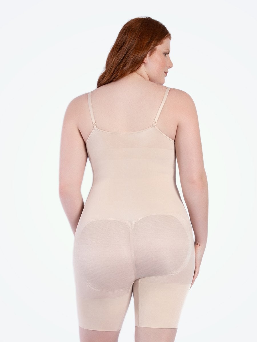 Curveez Bodysuits beige support top and butt lifter 