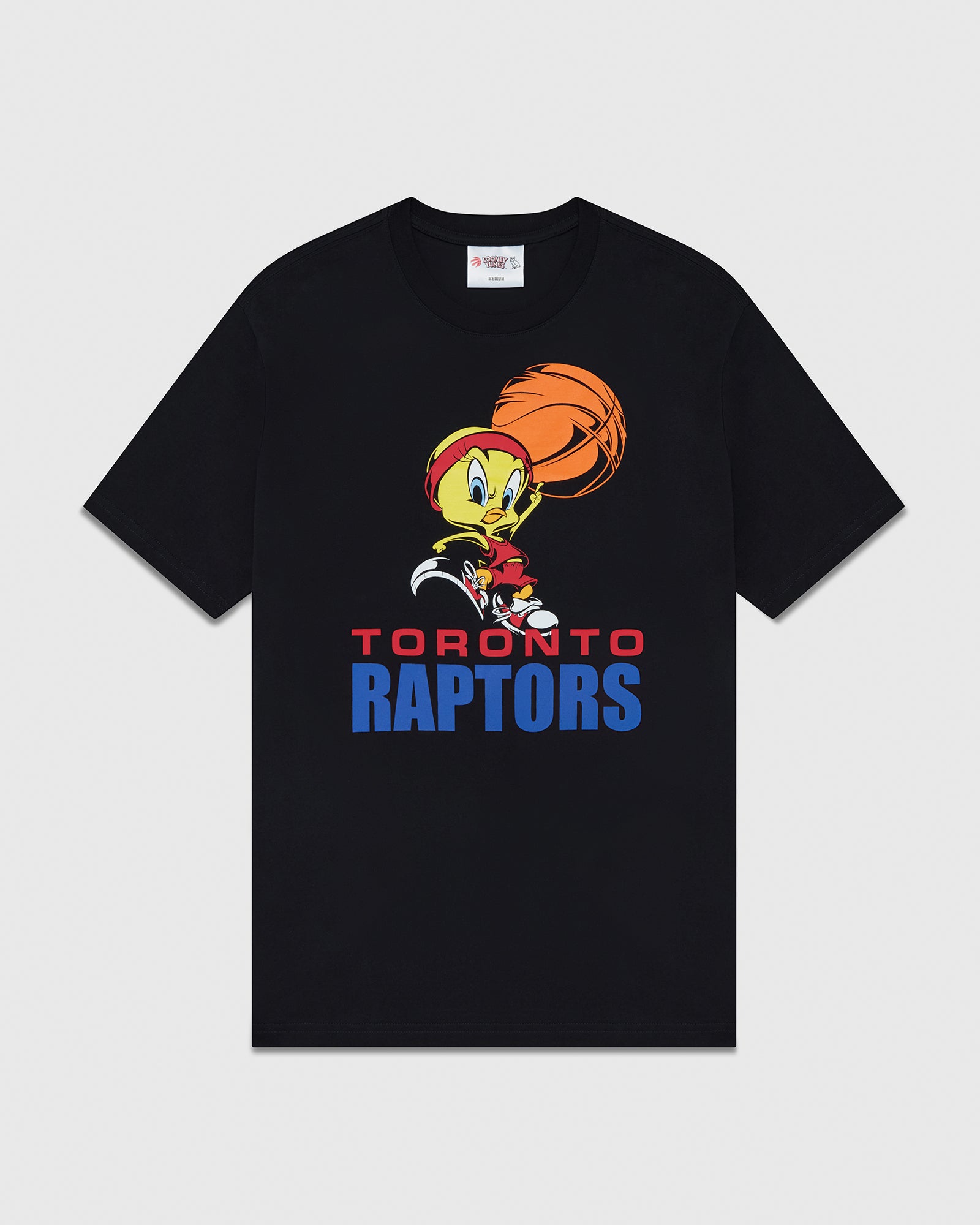 Looney Tunes™ X Raptors Tweety Bird™ T-Shirt - Black – October's