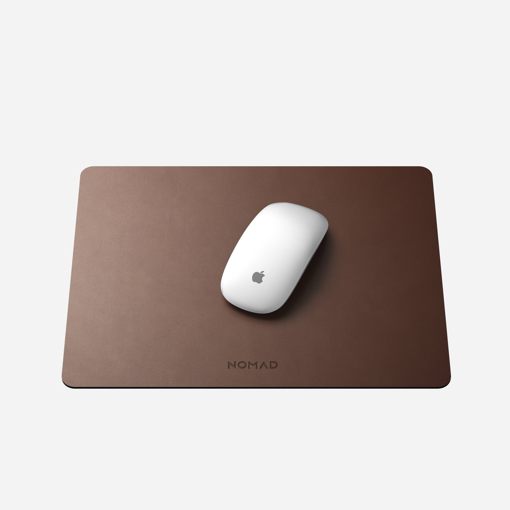 Double Layer Leather Mouse Pad Real Leather and Suede Green Mousepad with Yellow Vegetable Tan Wrist rest