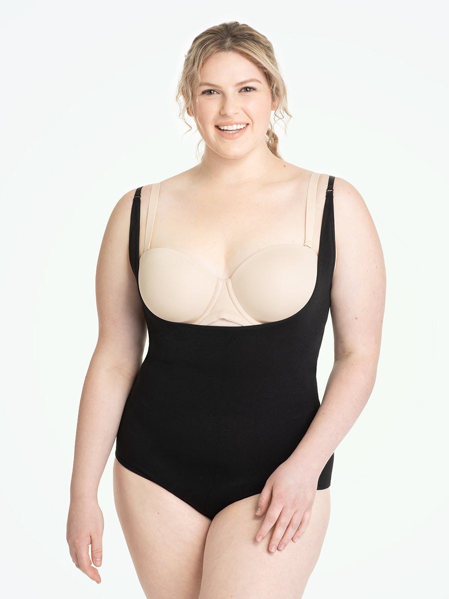 Open Bust Bodysuit pairs with any bra