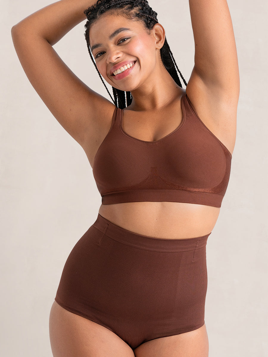 High-Waisted Shaper Panty chocolate color