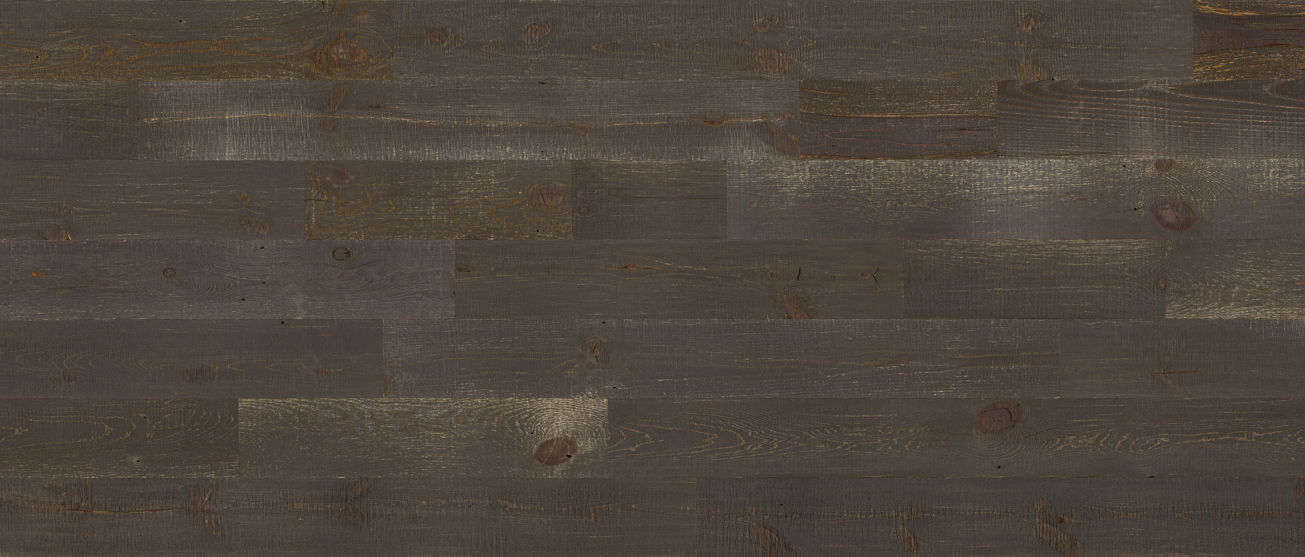 Stikwood Reclaimed Graystone material explorer | real reclaimed barnwood pine peel and stick wood wall and ceiling planks with dark, gray, brown and tan colors.