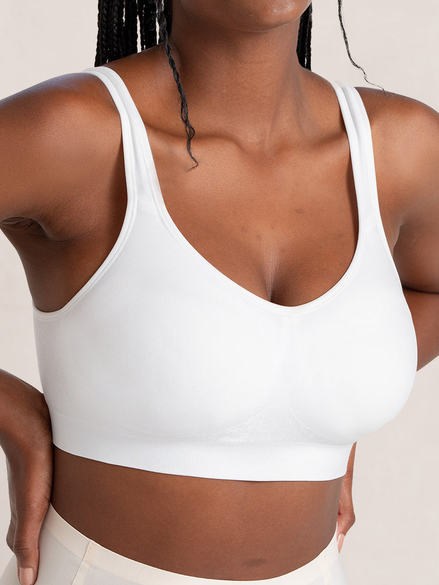 Wireless Shaping Bra white color