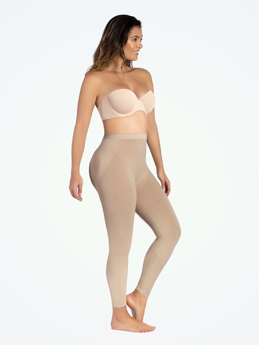 Curveez beige Barely There Layering Leggings