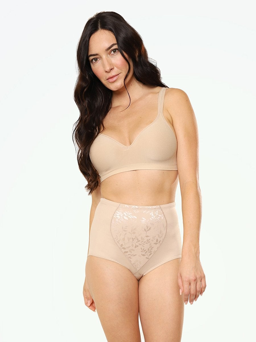 Shapermint Bali Panties Nude Jacquard / S Bali® Firm Control Tummy Panel Brief shapewear (2-Pack)