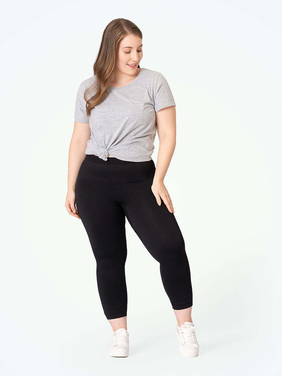All-Day Comfort Mid-Waisted Shaping Capri