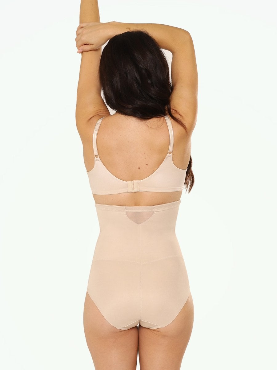Miraclesuit Sexy Sheer Shaping High Waisted Brief extra-firm compression back