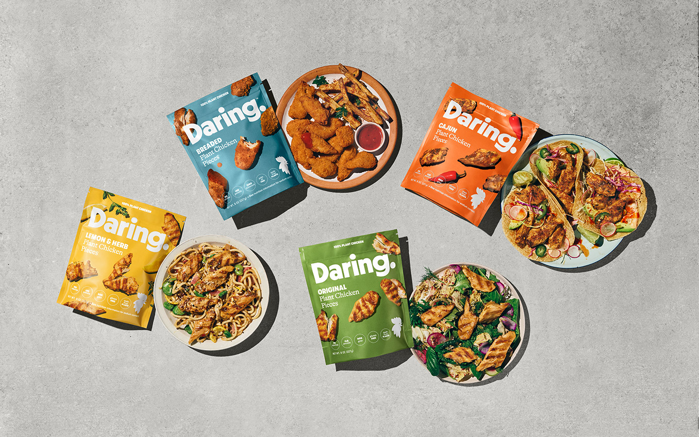 Daring pouches in 4 flavors