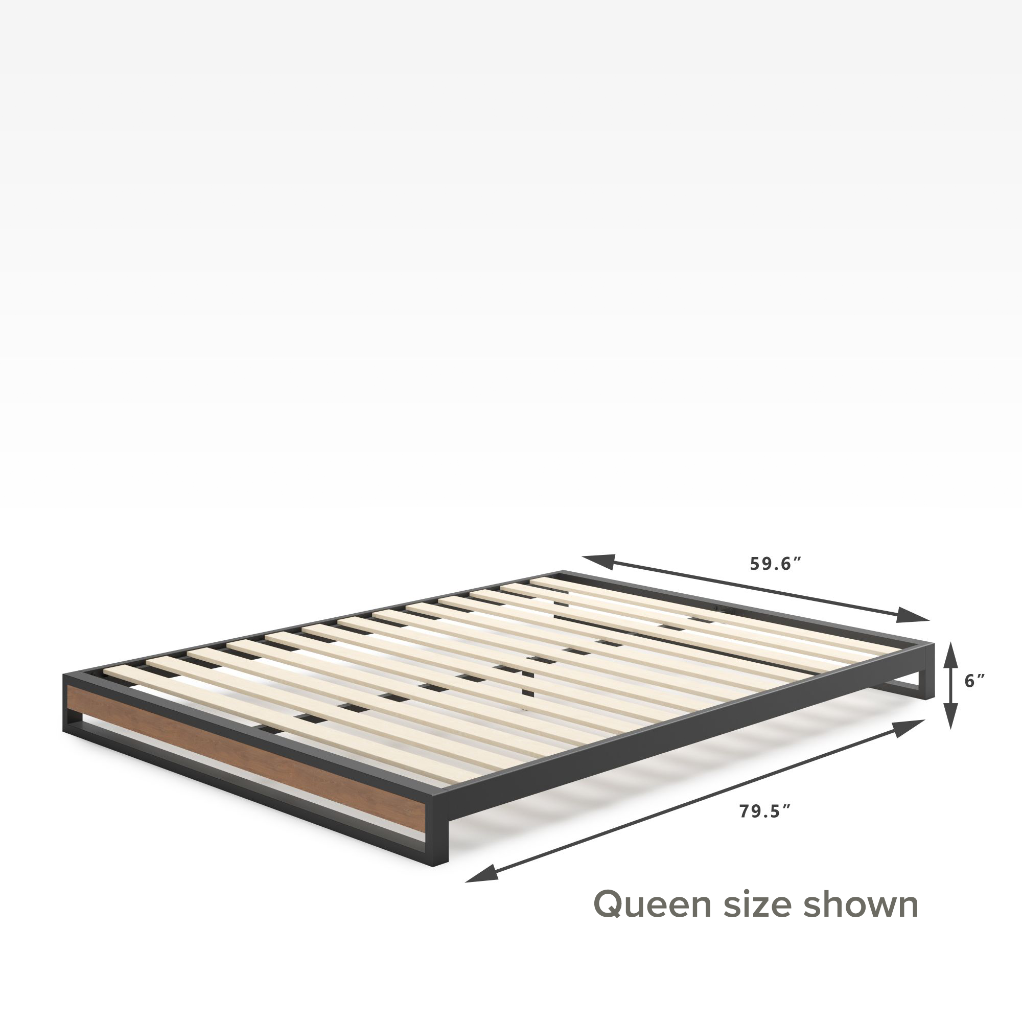 Platform Bed Frames Mattress, Zinus Queen Bed Frame Dimensions