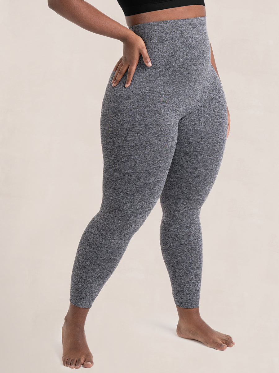 High Waisted Shaping Leggings Heather Gray color