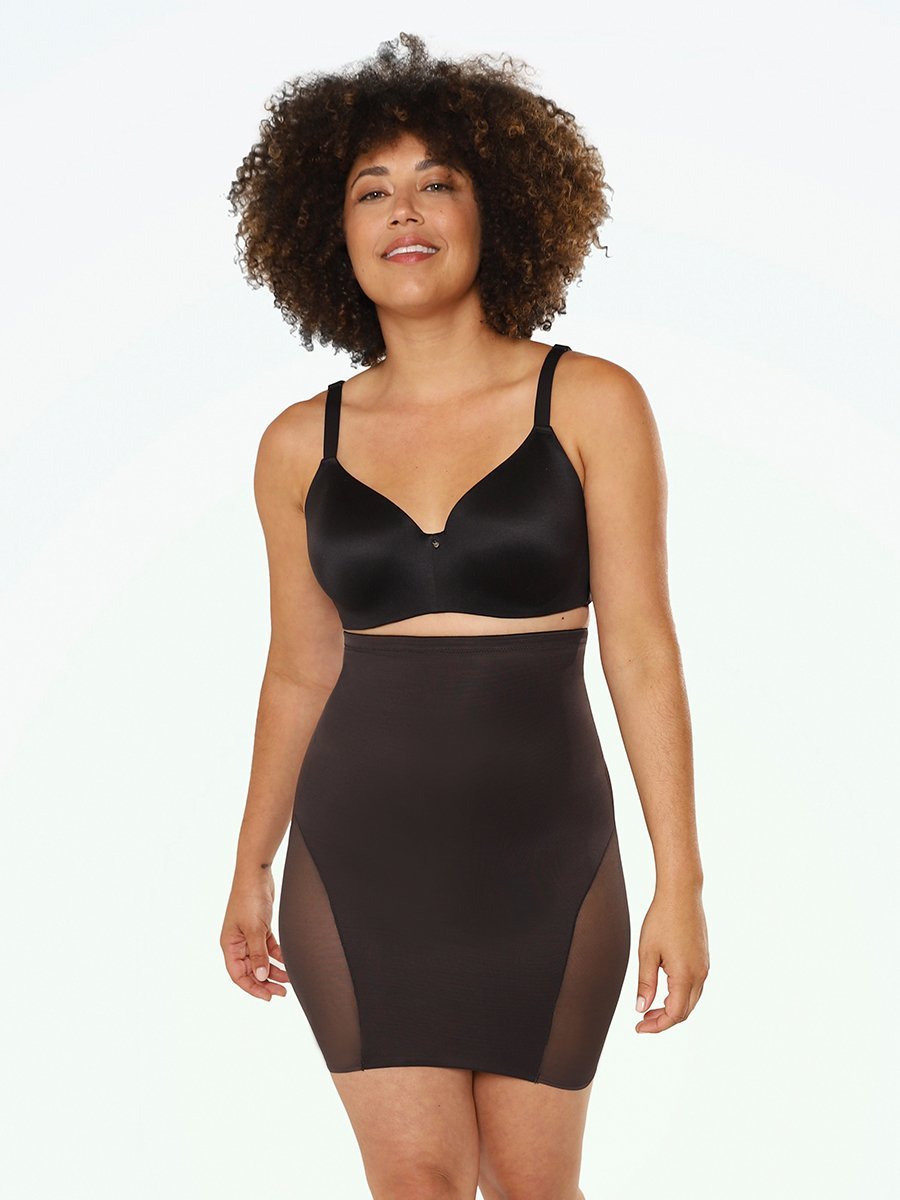 Shapermint Miraclesuit Slips Black / S Miraclesuit® Sexy Sheer High Waisted Shaping Slip