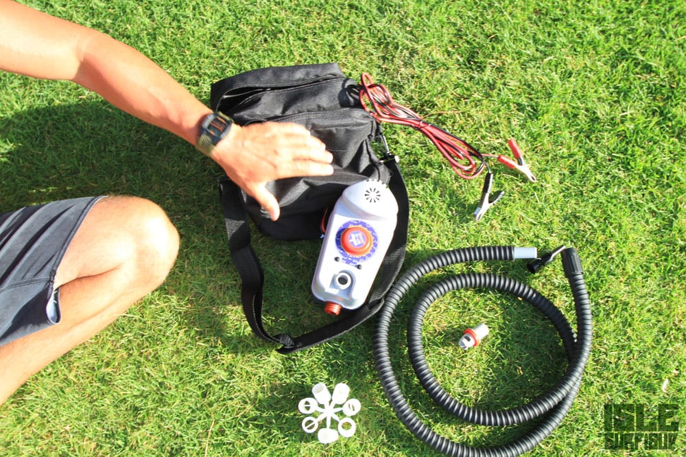 isle team rider rich product test the BP12 inflatable pump