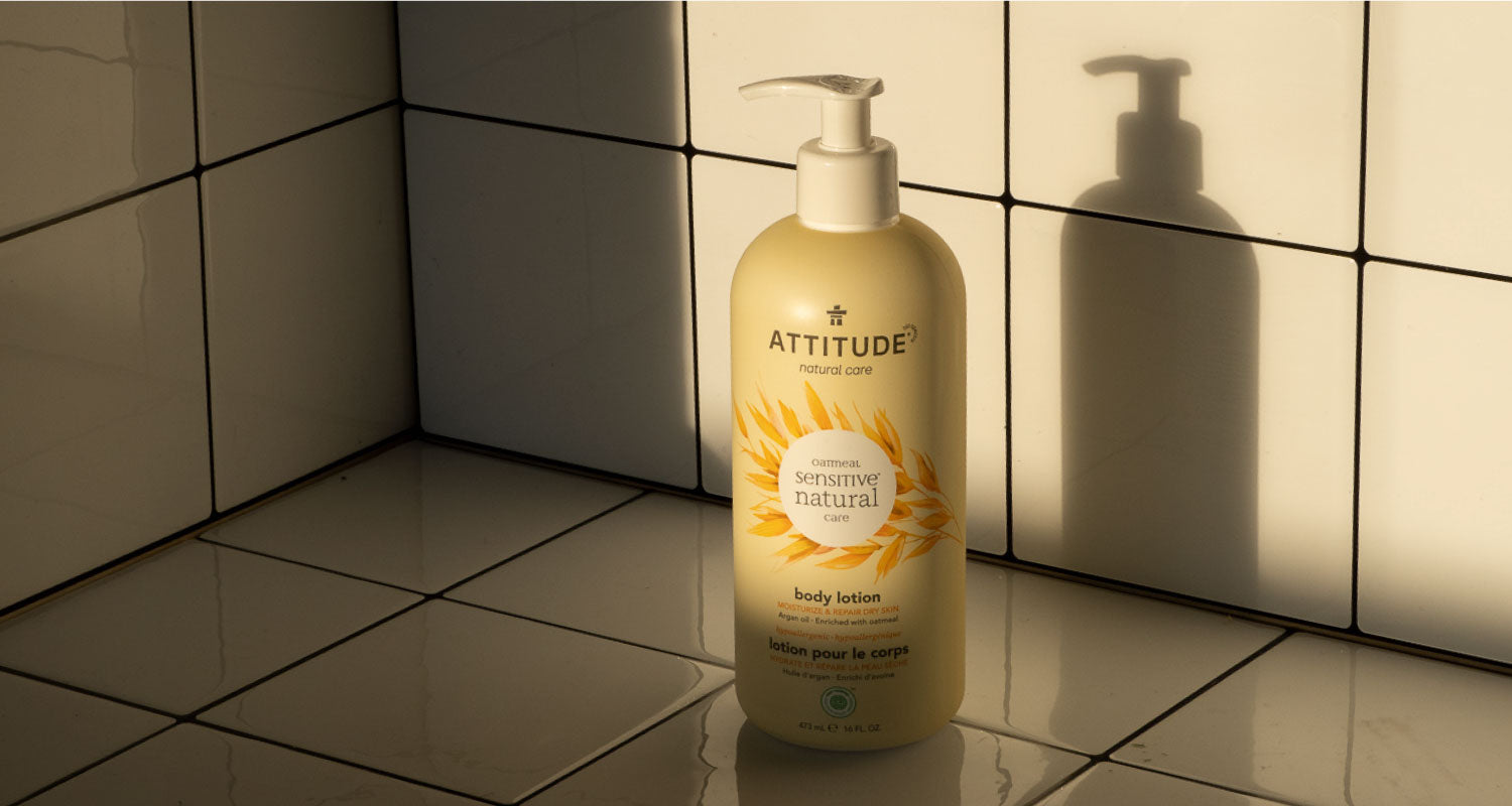 bannière de blogue sur les bienfaits de l'huile d'argan pour les cheveux et la peau par ATTITUDE
