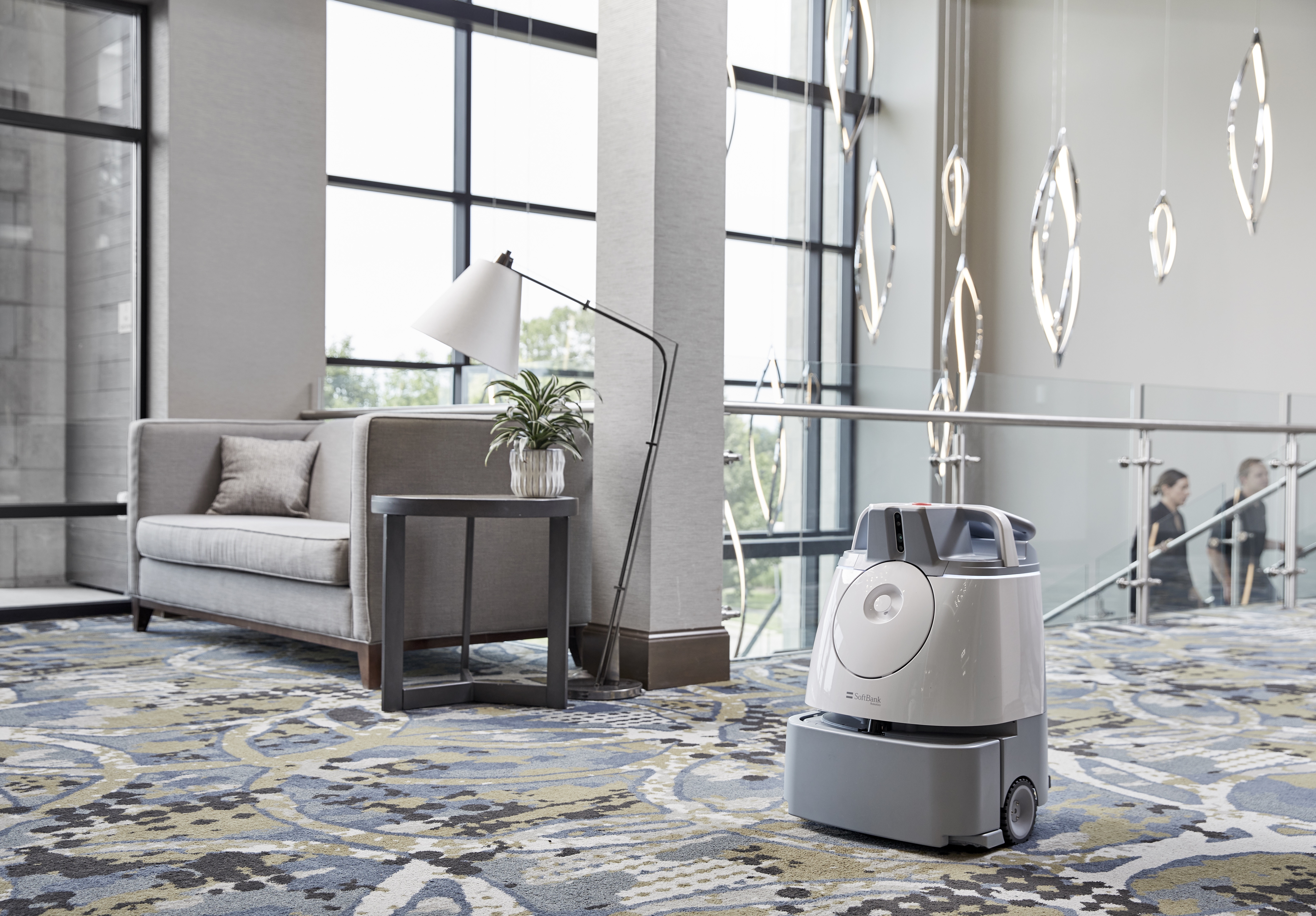 picture of whiz robot in a hotel