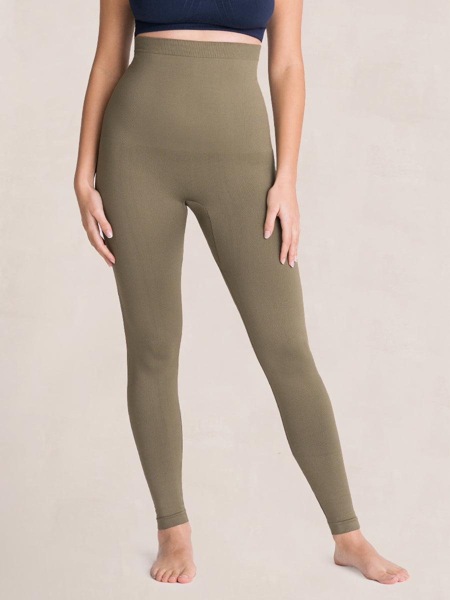 High Waisted Shaping Leggings olive color