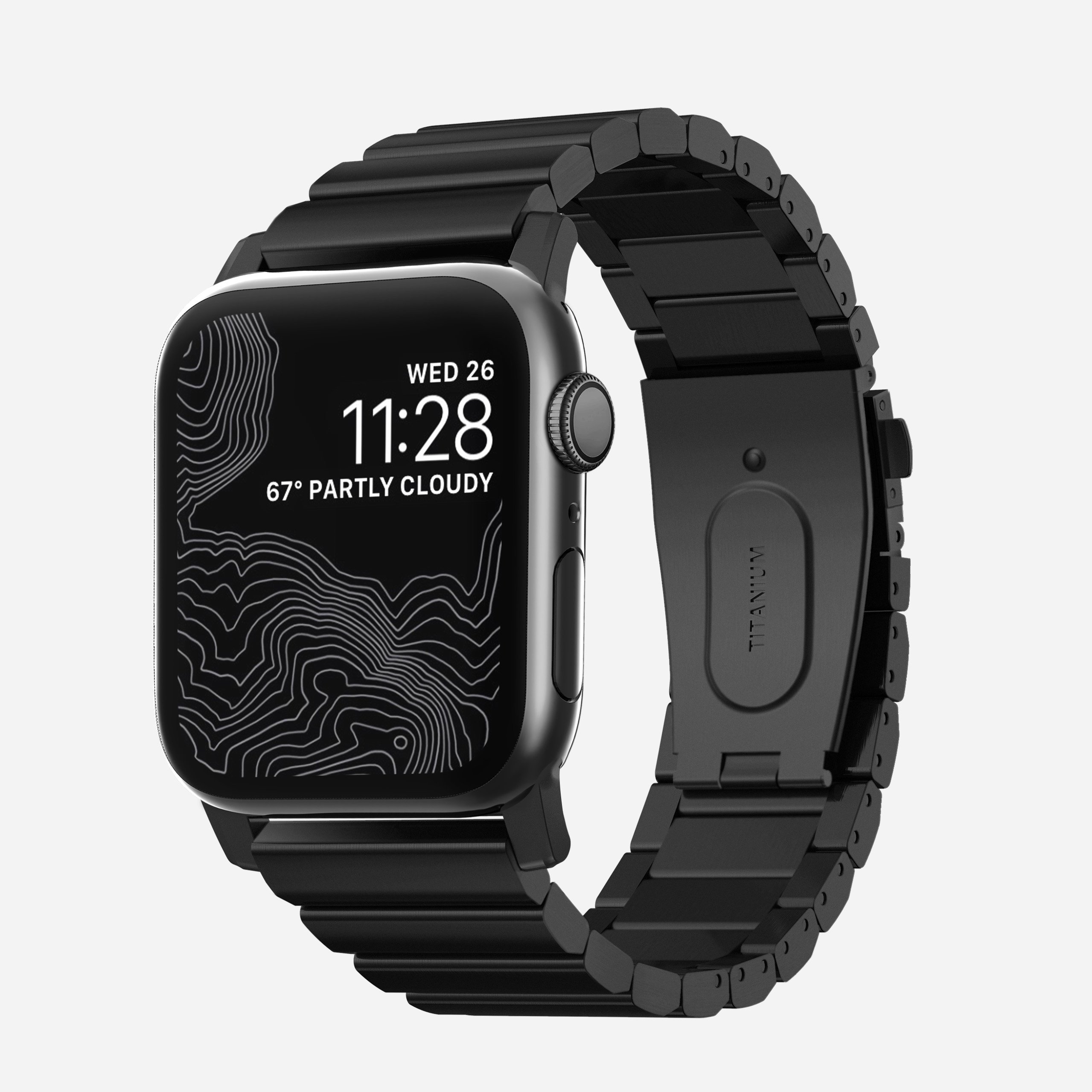 Titanium Apple Watch Band, Black Hardware NOMAD®