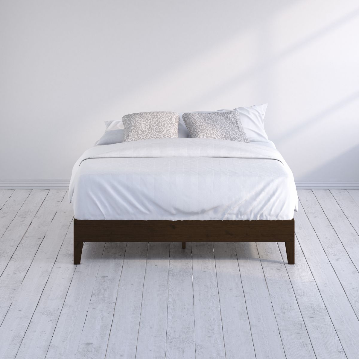 Marissa Deluxe Wood Platform Bed Frame, West Elm Narrow Leg Wood Bed Frame