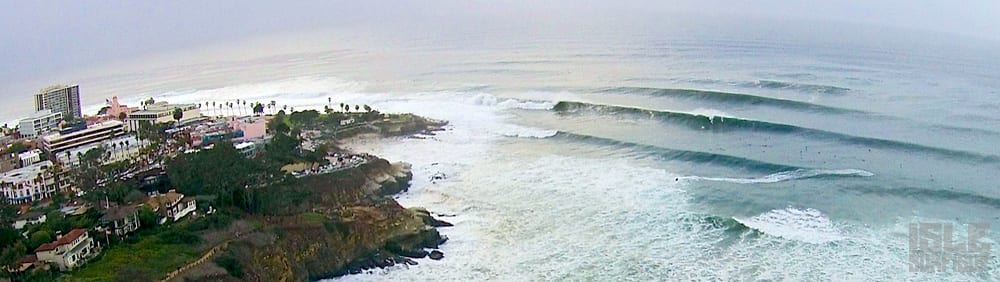 Isle hits up the giant winter swell in La Jolla california