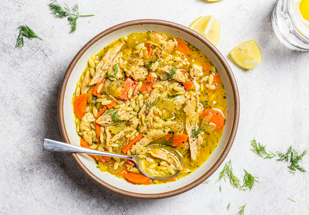 License to Dill Orzo Soup